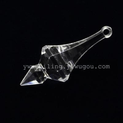Transparent acrylic tip end of pendant beads pendants, wedding pendant, D065 factory direct