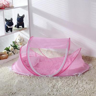 3 sets of Manufacturers of direct sale of baby baby bed nets can be rotated folding mosquito mantra sealed bed nets