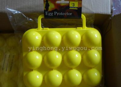 12 PCs Egg Storage Box Outdoor Camping Egg Storage Box Portable Portable Shockproof and Shatterproof Egg Grid