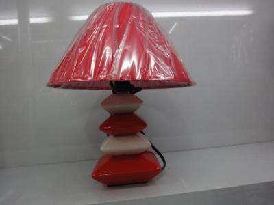 Stone Table Lamp Red