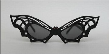 supply new al1239 prom glasses fun glasses monochrome hollow bat glasses