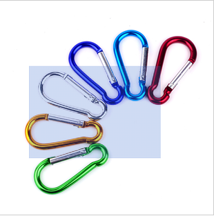 Outdoor multi-functional aluminum alloy mountaineering buckle gourd-shaped quick hanging tent hook key chain camping