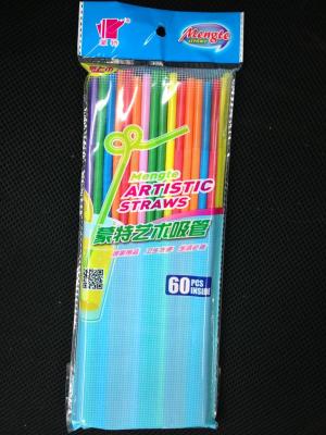 6mm * 26cm Mixed Color 60pcs Artistic Straw