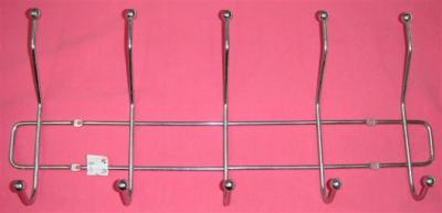 Steel ball coat hooks.