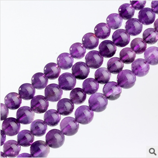 Natural crystal amethyst beads wholesale semi-finished 10mm Diy handmade jewelry accessories
