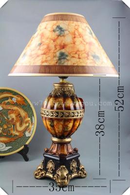 the hot new Home Furnishing decoration European style of the ancient ceramic table lamp single paragraph 12 batch
