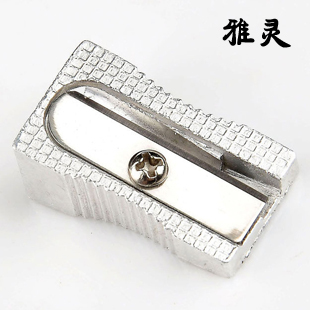 Factory Currently Available Direct Supply High Quality Environmental Protection Single Hole Bevel Aluminum Alloy Pencil Sharpener Aluminum Alloy Pencil Sharpener Stationery Wholesale YL-9001