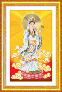 5D0095 Guanyin bodhisattva (5D cross stitch)