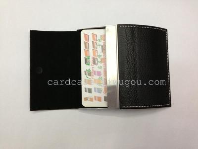 Factory Direct Sales New Double Open Business Card Case, Business Card Holder, Genuine Leather Card Case Business Card Case, Diversified Styles