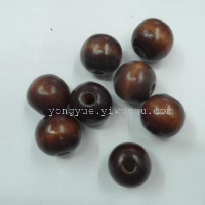 Manufacturers supply quality environmental protection colored wooden beads DIY wooden beads clothing accessories all kinds of loose beads