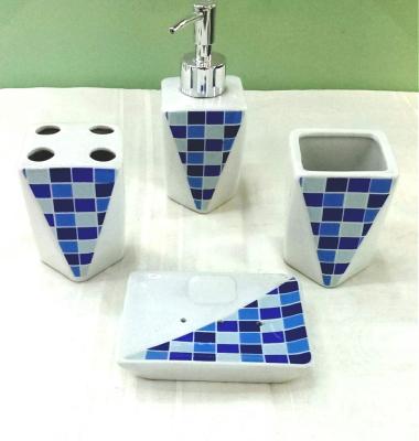 8329 Ceramic Bathroom Four-Piece Set Creative Bathroom Wash Set Bathroom Kit