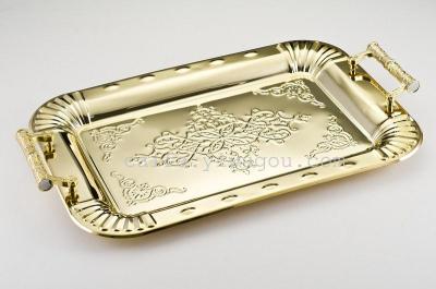 A300 series k gold with handle, square tray