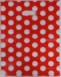 Red White Dotted Plastic Gift Bag Cloth Bag
