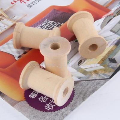 The manufacturer supplies wooden spool, wooden reel and wooden bead