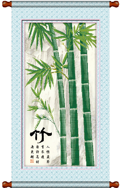 5D0113 bamboo (5D cross stitch)