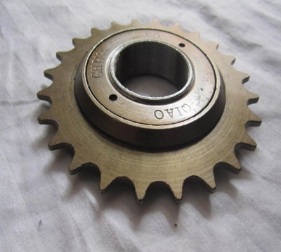 Bicycle wheel brown flywheel /24 single tooth flypiece wheel