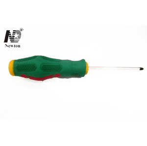 Screwdriver with green handle