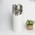 Gao Bo Decorated Home Pierced white porcelain vase Ceramic vase flower vase leaves home furnishings device