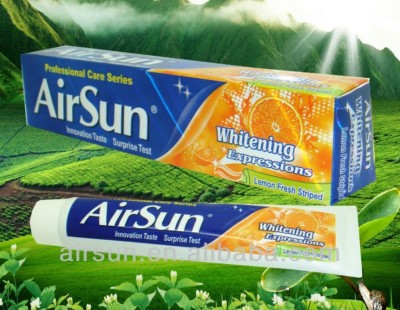 Airsun brand whitening expressions lemon toothpaste