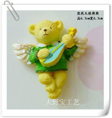 Angel bear resin refrigerator stickers.