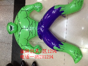 Inflatable toys, PVC material manufacturers selling cartoon character Hulk
