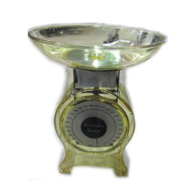 500G transparent PP plastic spring mechanical weighing scales mechanical scales mini multi-color 