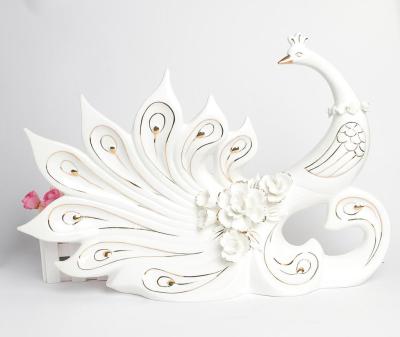 Gao Bo Decorated Home Gilt porcelain ceramic swan swan upscale home decor furnishings Decoration