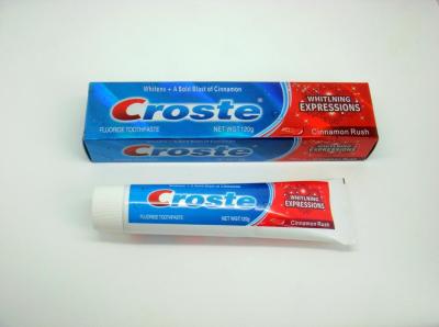 croste brand red gel toothpaste