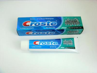 Croste brand complete whitening mint toothpaste