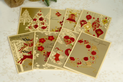 Old Style Upscale Cute Magic Stick Christmas Eve Christmas Message Card Greeting Card.