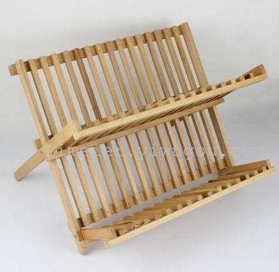 Sister Yi Supply Factory Direct Sales Wood Folding Bowl Rack