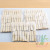 1Bamboo Clip Wholesale Bamboo Clothes Clip Ordinary with Section Transparent Bag Bleaching Clip Factory Direct Sales