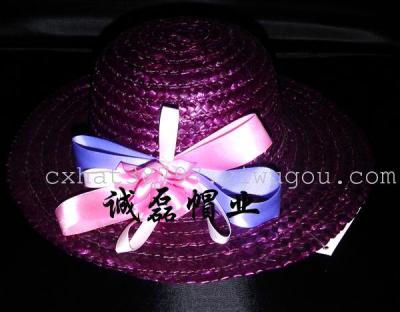  braid weave flower child visor knit hat