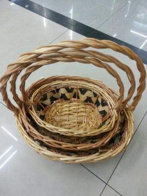 Household rattan fruit basket wicker vegetable basket hand basket picnic egg basket flower basket gift basket