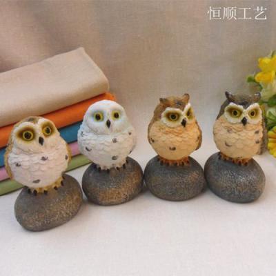 New resin garden OWL plugin for crafts small ornaments 4 into the