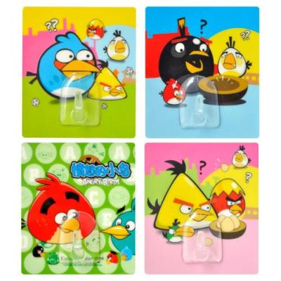 Creative Crystal cute cartoon square round seamless multiple-use strong load-bearing hanging hook