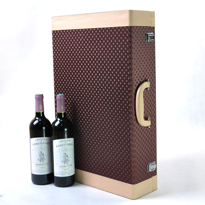 Creative Red Wine Packaging Gift Craft Box, 6-Piece Package Leather Wine Box, Factory Direct Supply, Large Quantity Free Printing Logo