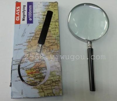 Half metal 90MM Magnifier, color box packing 120 factory prices