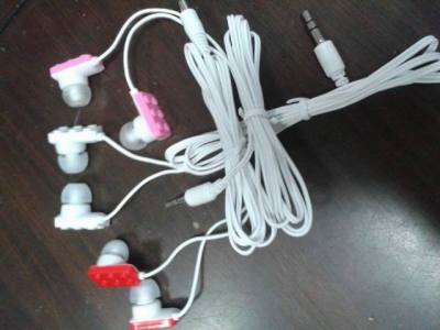 Js-4901 brick earphone with earphone, double bass earphone, MP3 earphone