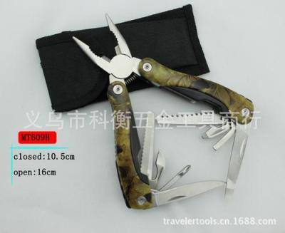 Stock outdoor multi-function tool clamp with pliers and King size Camo folding clamp pliers