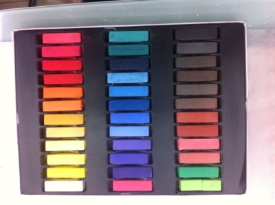 36 color hair soft chalk pens