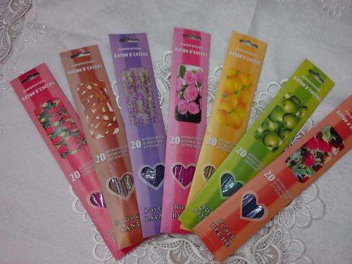 incense 20 pieces per card incense heart-shaped 24 cards medium bag （fragrance 6-8 mixed flavor）