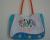 Embroidered shell bend beach bag