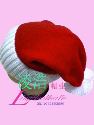 European and American fashion, warm Santa Hat knitting machine ball cap