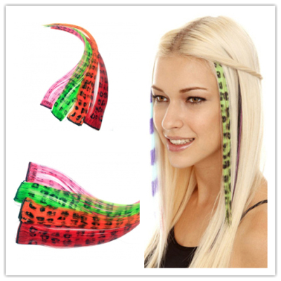 One Clip In Multi-Color High Temperature Synthetic hair Extension  