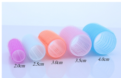 Foam self adhesive hair hair tools styling curlers PEAR head filled stamp, large, medium and small volume