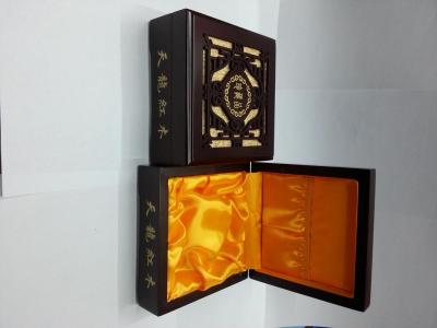 12*12*5CM carved wood painted Bangle boxes