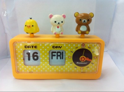 Cartoon Calendar Clock, Clock, Alarm Clock with Date Week