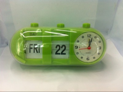 Ellipse jump Calendar clock, clock, clock with date week alarm clock