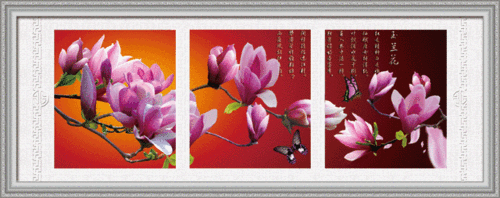 5D0189 Magnolia fragrance (5D cross stitch)